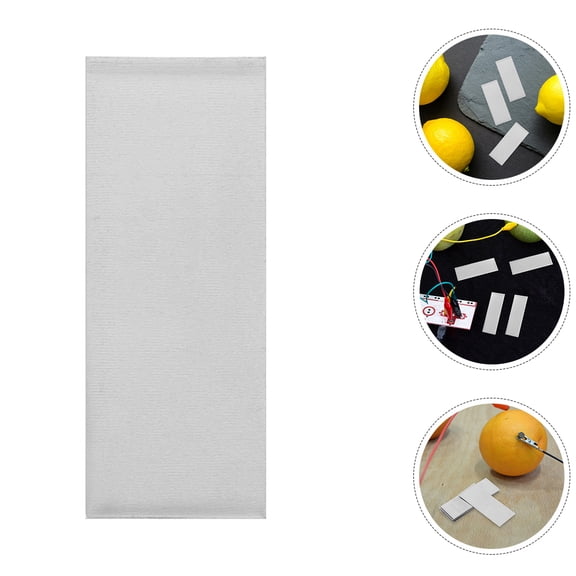 ibasenice 12Pcs Pure Zinc Anode Plates Plated Silver Metal Sheets for Galvanizing Electroplating and Fruit Battery Experiments