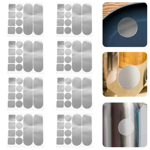 ibasenice 12Pcs Stove Pot Repair Patches Multi Use Aluminum Sticker for Seam Applications