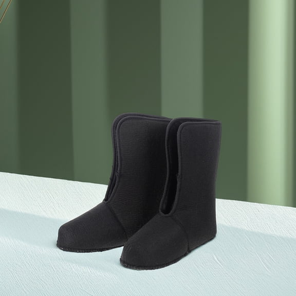 ibasenice 1 Pair Black Felt Boot Liners Warm Insulated Shoe Inserts Replacement for Winter Comfort