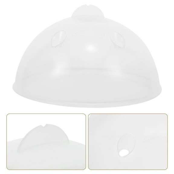 ibasenice Steamer Cover for Eggs Easy Clean Plastic Round 1Set