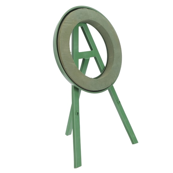 ibasenice Green Plastic Wreath Rack for Funeral and Cemetery Wreath Display, Single Piece Stand