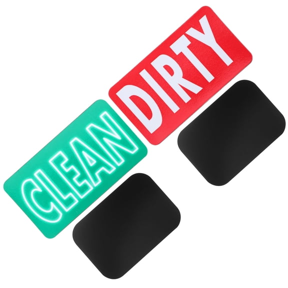 ibasenice Magnetic Dishwasher Clean Indicator Sign, 1 Piece, Easy to Use, Simple Design, Assorted Colors for Kitchen Appliances