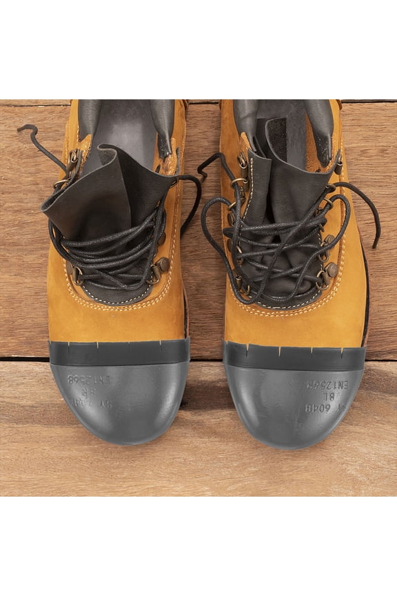 Steel Toe Guard Grey Wear-Resistant Safety Shoe Protector 1 Pair for Work Boots