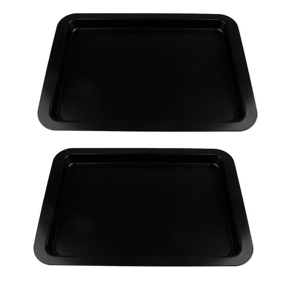 ibasenice 1Set Black Carbon Steel Bread Pan with Non Stick Coating for Easy Release and Uniform Heating