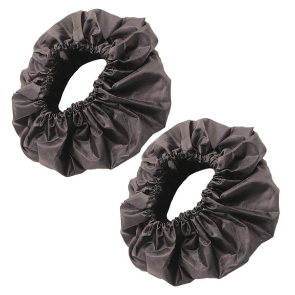 ibasenice 2Pcs Wheelchair Wheel Cover Black Durable Tire Protector for Pushchair Accessories
