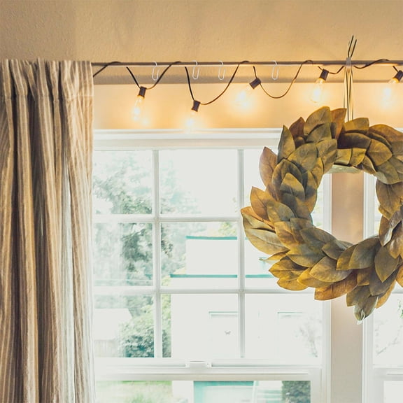 ibasenice 200Pcs Easy Install Silver Metal Ceiling Drape Hooks for Curtains and Shower Track Accessories