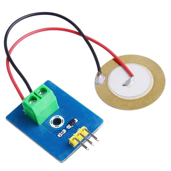 ibasenice 20Pcs Golden Piezo Trigger Drum Disc for Electronic Sound with Low Voltage and High Sensitivity Features