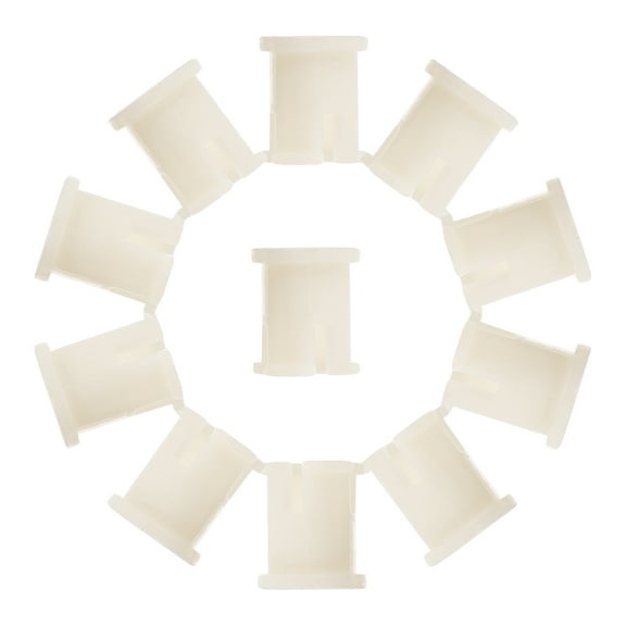 ibasenice 20Pcs Beige Plastic Caster Socket Inserts Sleeve for Stem Casters Mounting on Chair Legs