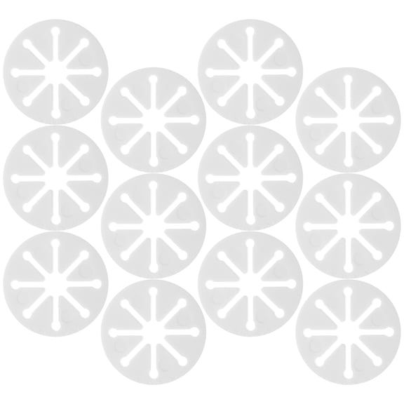 ibasenice 28Pcs Sock Clamps for Laundry Washing Sorters Plastic White Family Members
