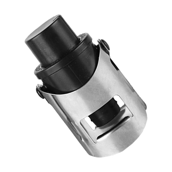 ibasenice 2Pcs Vacuum Wine Stopper Black Bottle Cap Wine Sealer to Preserve Taste