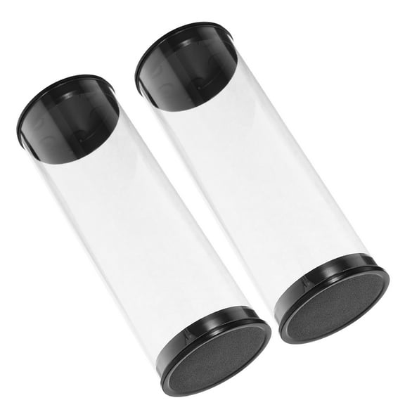 ibasenice 2Pack Golf Box Golf Ball Tube Black Clear Design Container for Gatherings
