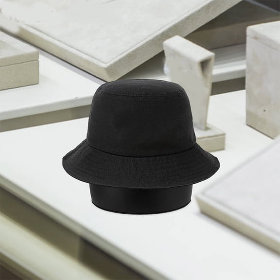 ibasenice 2-Pack Inflatable Hat Stand for Caps, Black Plastic Tabletop Cap Organizer and Display Rack with Stable Design