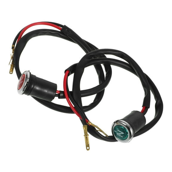 ibasenice 2Pcs Atv Gear Indicator Light Black Clear Motorcycle Indicator for Safe Gear Shifting