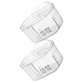 ibasenice 2-Pack Hanging Kitchen Storage Baskets, Plastic Mesh Organizer for Cooking Accessories, Easy Content Identification and Space Saving