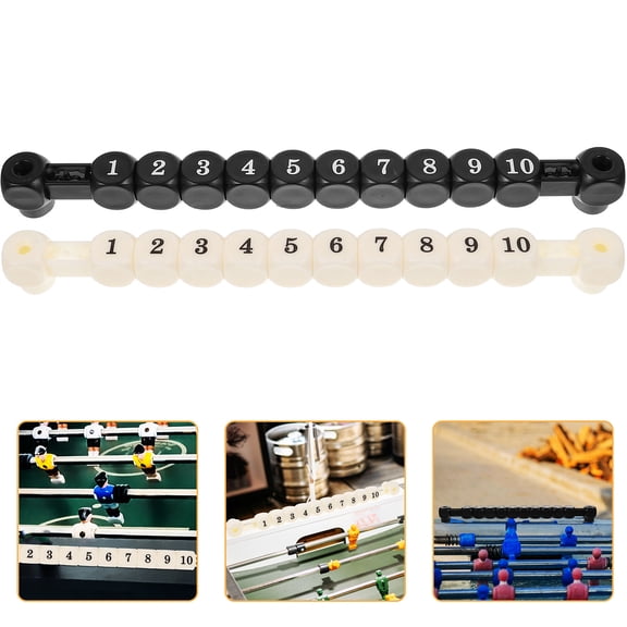 ibasenice Foosball Game 2Pack Score Recording Plastic Table Soccer Score Keepers for Fan Gear