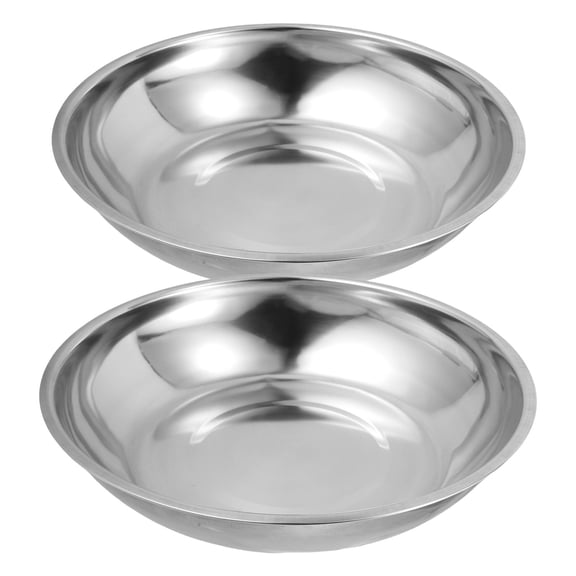 ibasenice 2Pcs Precision Stainless Steel Weighing Pans for Bench Scale Replacement and Industrial Applications