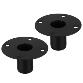 ibasenice 2Pcs Professional Iron Speaker Holder with Adjustable Angle and Height for Audio Setup