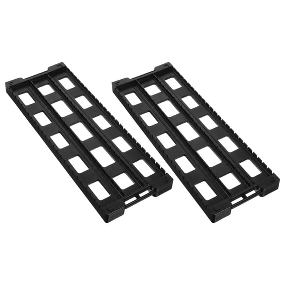 ibasenice 2Pcs Slot Pcb Rack Circuit Board Bracket Esd Storage Stand User Friendly Black