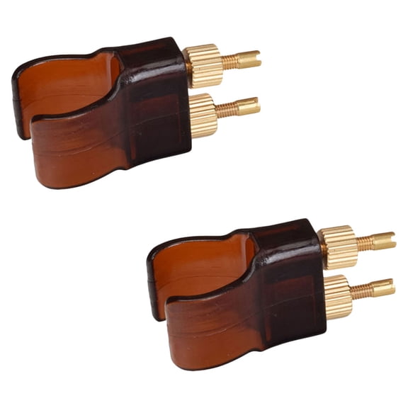 ibasenice Erhu Fine Tuners Set, 2 Pieces Assorted Colors H62 Brass and ABS for Easy and Precise Tone Adjustment