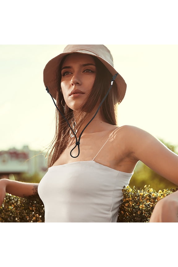 2-Pack Universal Windproof Hat Straps for Sun Hats and Baseball Caps, Polyester Material for Secure Fit