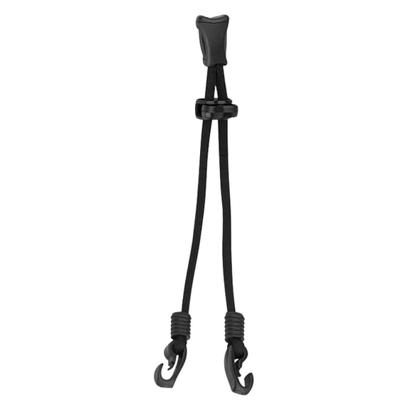 ibasenice 2Pcs Mask Lanyard with Spring Adjustment Buckle Black Durable Round Hanging Rope