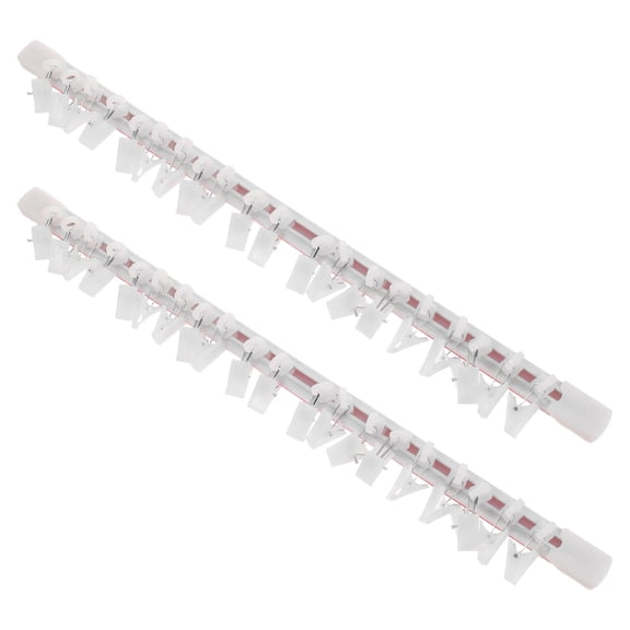 ibasenice 2Sets Plated Silver Wall Mounted Restaurant Ticket Rail with Self Adhesive Backing for Order Display
