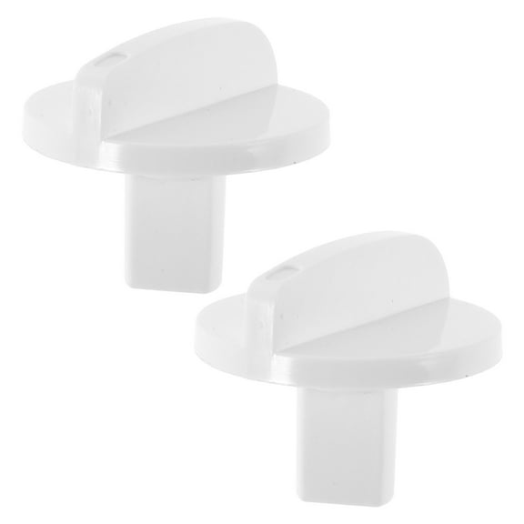 ibasenice 2Pcs White Thermostat Switch for Refrigerator Temperature Control Dial Replacement