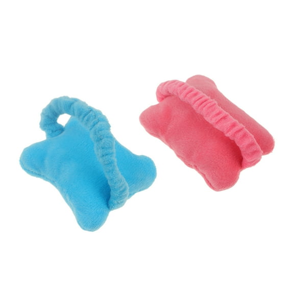 ibasenice 2Pcs Mouse Wristband Wrist Guard with Super Soft Crystal Wool and PP Cotton Movable Wrist Hand Pillow