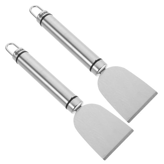 ibasenice 2pcs Stainless Steel Refrigerator Defrost Scraper for Ice Removal