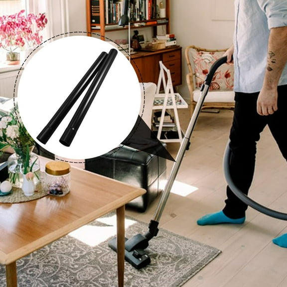 ibasenice 2Pcs Vacuum Cleaner Extension Wand Black Reliable Vacuum Cleaner Parts Convenient for Extended Reach