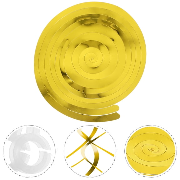 ibasenice 30Pcs Golden Hanging Swirl Decorations Spiral Ceiling Party Decor for Weddings and Celebrations