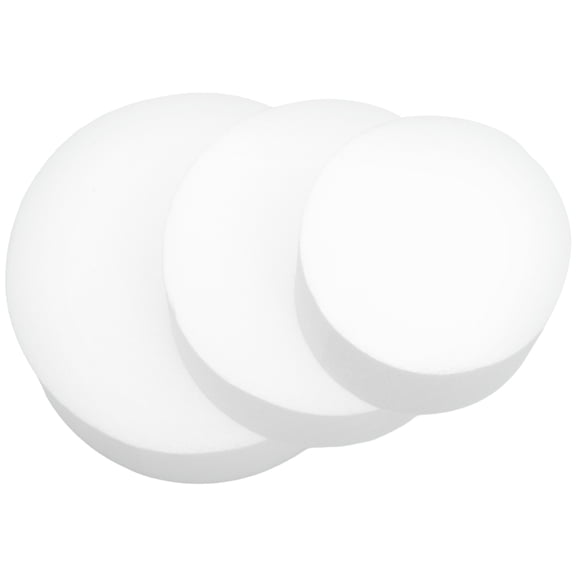 ibasenice 3Pcs White Foam Cake Dummies Multi Purpose Reusable Decorative Cake Models for Wedding and Bakery Display