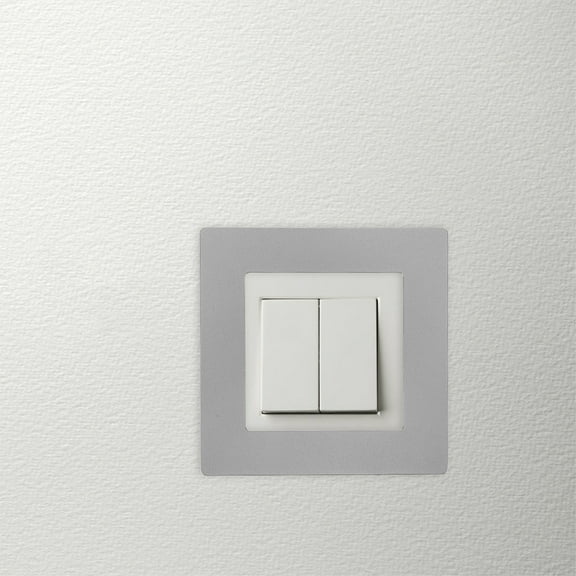 ibasenice 3Pcs Grey Wall Outlet Cover Plates Decorative Light Covers for Seamless Gap Repair
