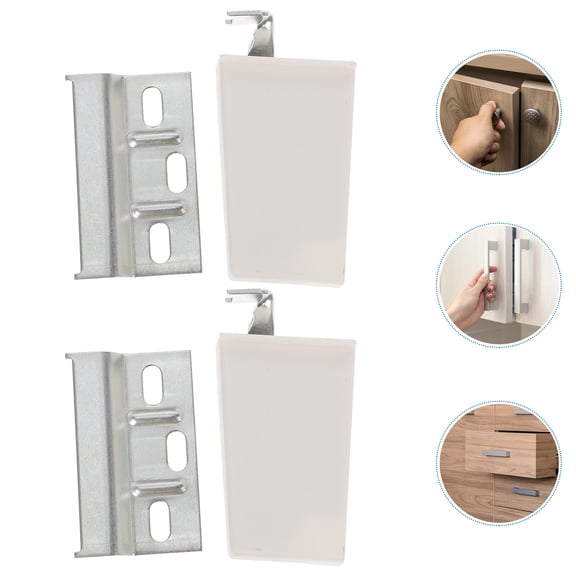 ibasenice Support Brackets Cabinet Hangers 4 Sets Iron