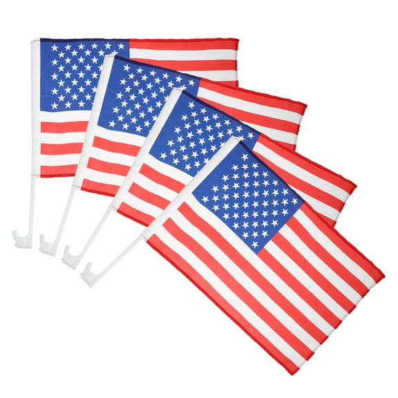 ibasenice  Car Window Flags Multi Polyester Decorative Outdoor Flags for Vehicles