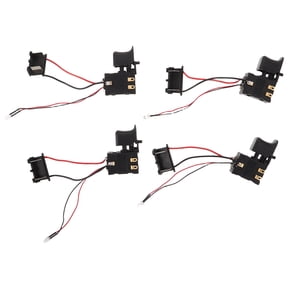 ibasenice 4Pcs Lithium Battery Wrench Replacement Switch with LED Indicator for Cordless Impact Tool Control