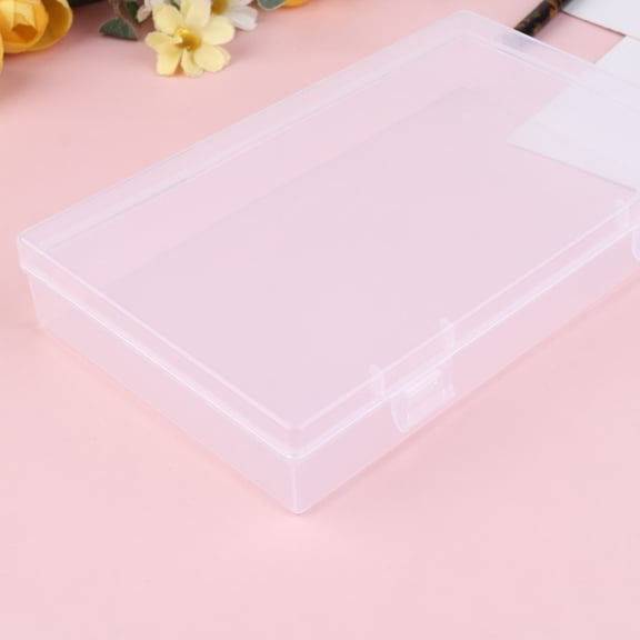 ibasenice 4Pcs Marker Pens Box Transparent Plastic Storage Box for Stationery Organization