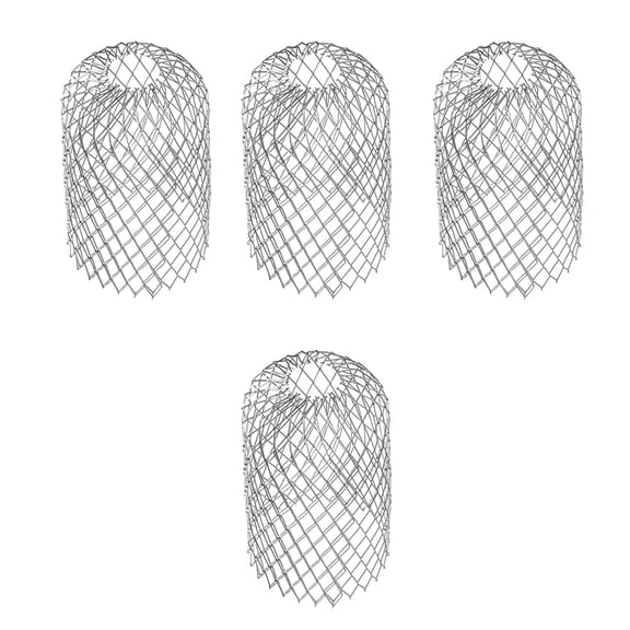 ibasenice 4Pcs Weather Resistant Aluminum Leaf Sieve Screen Covers Mesh Leaf Guards