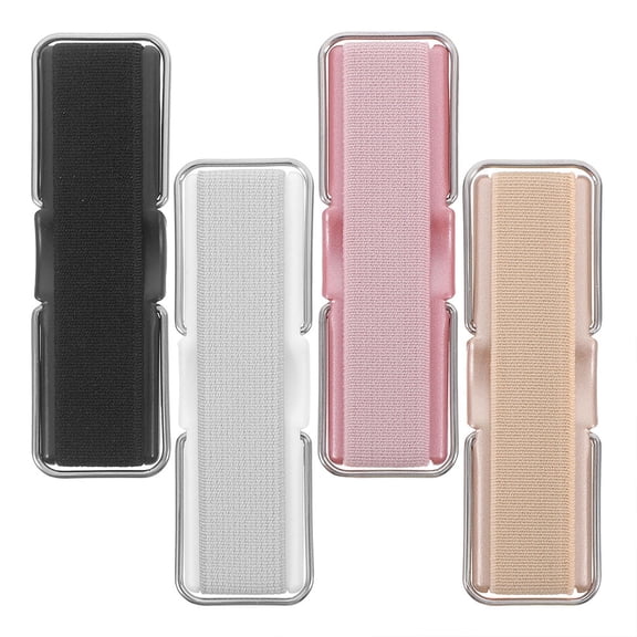 ibasenice Multi-Color Elastic Metal Phone Back Rope Holder for Easy One-Hand Use 4Pcs