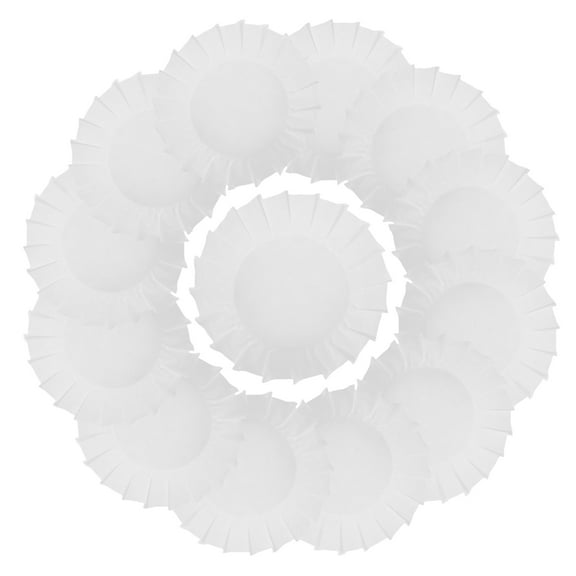 ibasenice 50Pcs Paper Cupcake Liners White for Baking Basque Cake and Party Desserts