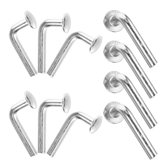 ibasenice 50pcs Floor Repair Kit Pallet Rack Drop Pin Galvanized Finish For Warehouse Staff
