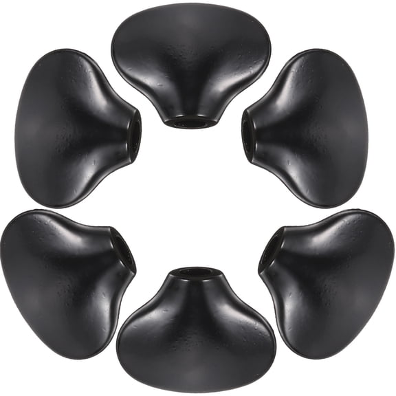 ibasenice 6 Set of Metal Tuning Peg Buttons Black Round Guitar Tuning Key Knob for Guitars