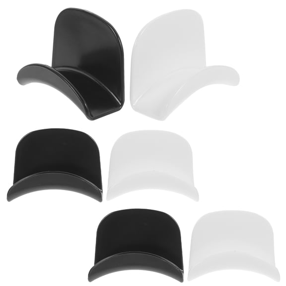 ibasenice 6Pcs Easy Assemble Wall Mount Headphone Holders Headset Hangers in Assorted Colors