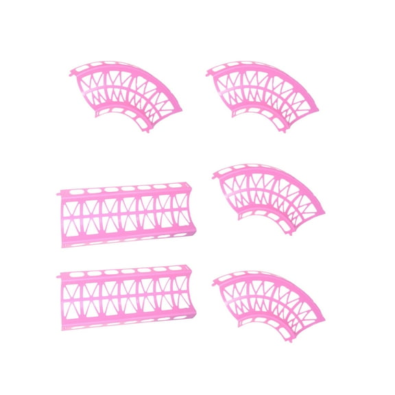 ibasenice 6Pcs Hamster Roller Track Pink Pet Training Design Indoor Activities