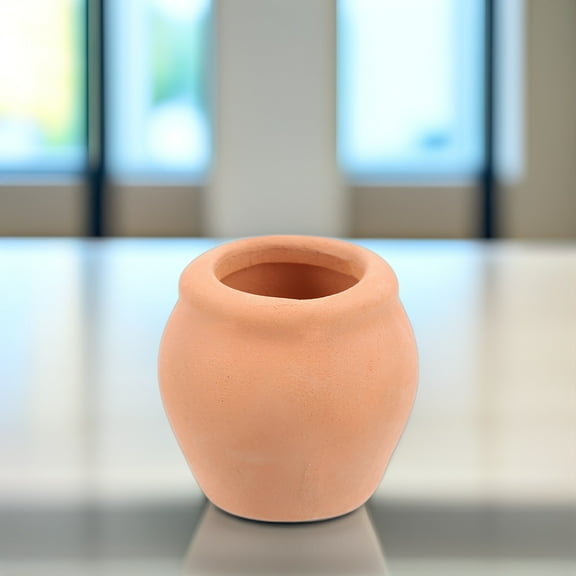 ibasenice 8PCS Succulent Plants Pots Terracotta Pots Round Indoor Use Cute Design for Gardening