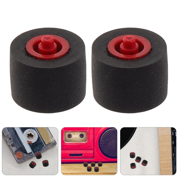 ibasenice 8Pcs Compact Pinch Roller for Cassette Tape Recorder Radio Audio Player Replacement Part