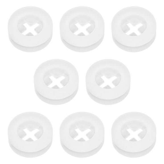 ibasenice 8Pcs Silicone Straw Stopper for Straw Hole Cover for Lid White Prevent Spills for General Users