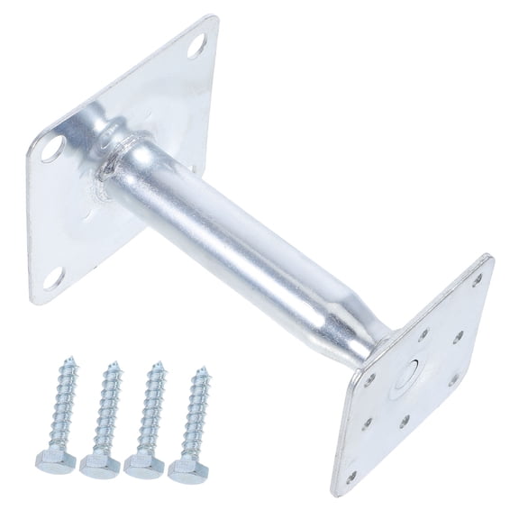ibasenice Adjustable Plated Silver Floor Jack Support Pole with Telescoping Height for Strong Heavy Duty Load Capacity