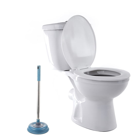 ibasenice Home Toilet Plunger with Strong Force Cup for Fast Drain Unclogging and Easy Cleaning