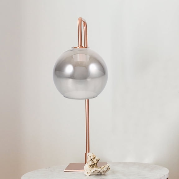 ibasenice Glass Globe Shade Replacement with Wide Aperture for Home Lighting
